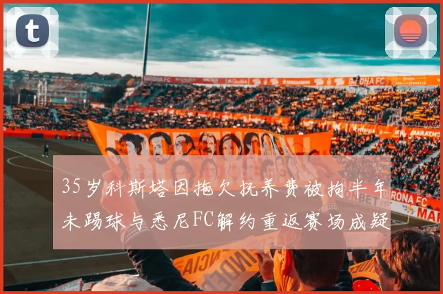 35岁科斯塔因拖欠抚养费被拘半年未踢球与悉尼FC解约重返赛场成疑
